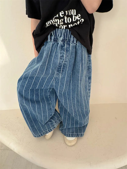 Pinstripe Denim Pant