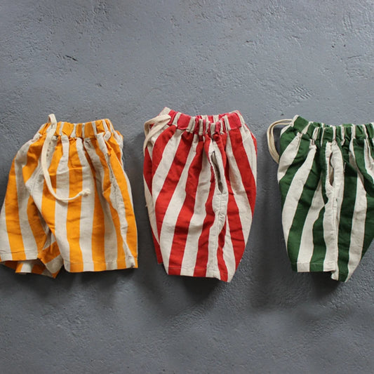 Linen Stripe Short