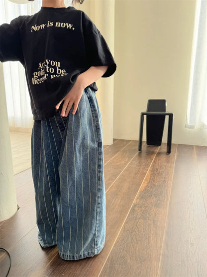 Pinstripe Denim Pant